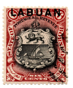 Labuan (Malásia) - 1897 - STW-74 - 1897 Not Issued North Borneo Stamps Overprinted "LABUAN" - Great Argus Pheasant-0