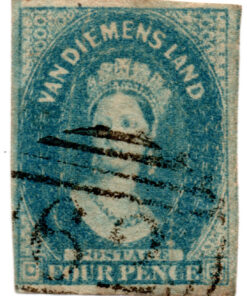 Tasmânia - 1855 - STW- 5 - 1855 Queen Victoria - Watermarked-0