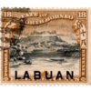 Labuan (Malásia) - 1897 - STW-75 - 1897 Not Issued North Borneo Stamps Overprinted "LABUAN" - Great Argus Pheasant-0