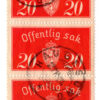 Noruega - 1934 - STW-26 - 1934 -1937 National Coat of Arms - Bookprint (Oficial) - 1 trinca-0