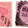 Nova Zelândia - 1882 - STW-56a e 57 - 1882 -1885 Queen Victoria - Inscription "NEW ZEALAND - POSTAGE & REVENUE" - Conjunto 2 selos-0