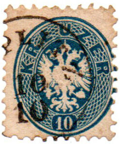 Áustria - 1863 - Y-25 1863 -1864 Coat of Arms - Different Perforation-0