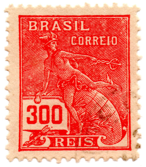 Brasil - 1929 - RHM-256 - 1929 Industry & Culture - Vovó - Filigrana H-0