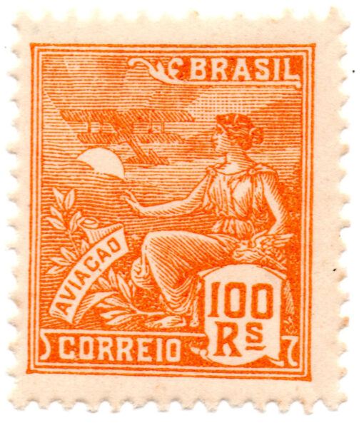 Brasil - 1931-1934 - RHM-280 - 1931-1934 Industry & Culture - New Watermark - Vovó - Filigrana K-0
