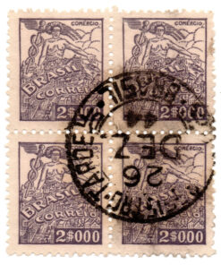 Brasil - 1931-1934 - RHM-421 - 1941 -1942 Local Motifs & Personalities - Thin Paper - Netinha - Quadra-0