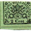 Vaticano - 1867 - Y-12 - 1867 Coat of Arms - Black Print on Colored Glazed Paper -0