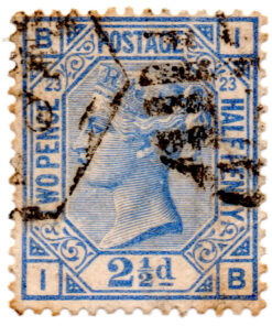 ST/G - 142 - 41 - QUEEN VICTORIA - USADO - (1873-80) - 2 1/2d - blue PI.