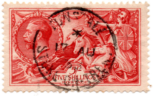 ST/G 416 - 109 - KING GEORGE - USADO - (1913-18) - 5s. - RED