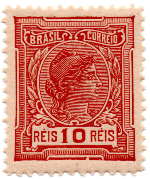 154 - Libertas - Inscription "BRAZIL CORREIO" - 1918 -1919