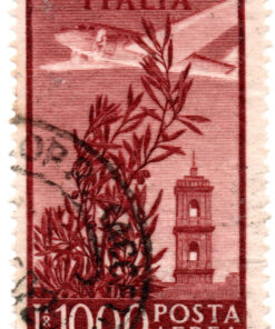 Airplane over Bell Tower, Rome - 1960