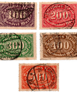 1922 new Values (Cj 5 selos)