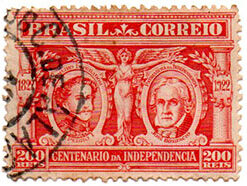 C 15 - Centenário da independência e Exposição Nacional do Brasil - Usado
