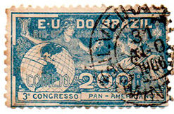 C6 - 3º Congresso Panamericano/RJ - Minerva e mulheres - Usado