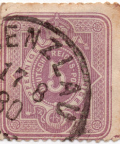 1875 - Brasão - valor em Pfennige