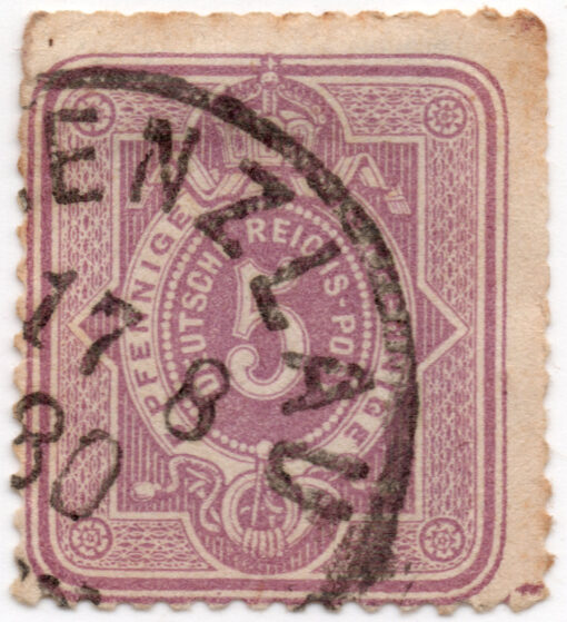 1875 - Brasão - valor em Pfennige
