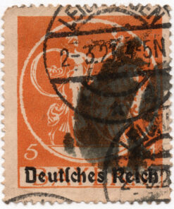 1920 - Selos do Bayern com impressão sobreposta "Deutsches Reich"