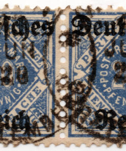 1920 - Selos de serviço governamental de 1920 de Württemberg com impressão sobreposta "Deutsches Reich"  (o par)
