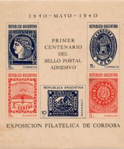 1º centenário do Selo Postal - Exposição Filatélica de Córdoba