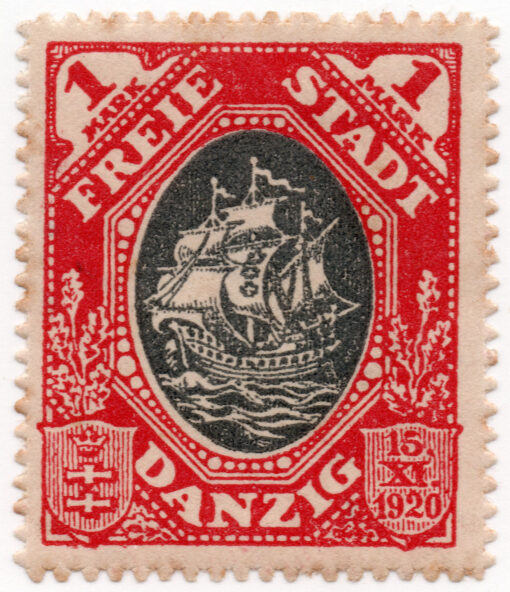 1920 - Proclamação da Cidade Livre de Danzig - Cog (Navio Mercante Armado)