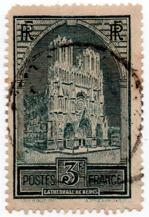 1929 - Monumento catedral de Reims