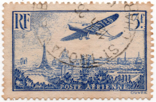 1934 - Avião sobre Paris (aéreo)