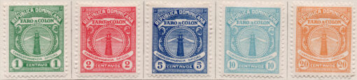 1928 - Faróis - Série completa com 5 selos