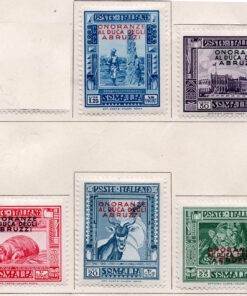 1934 - Somália Italiana - série incompleta com 6 selos