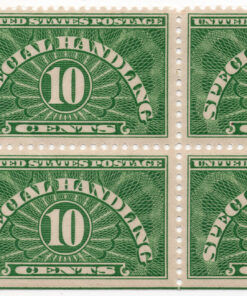 1925 - Selos manuseio especial - 10Cents - Quadra