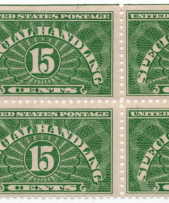 1925 - Selos manuseio especial - 15Cents - Quadra