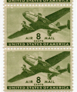 1941 - Correio aéreo - Avião bimotor (Conjunto com 4)