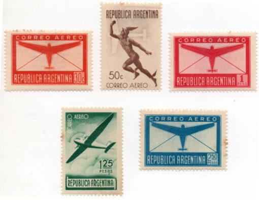 1940 - Correio Aéreo - série 5 selos