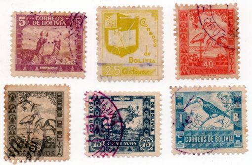 1939 - Animais - (6 selos)