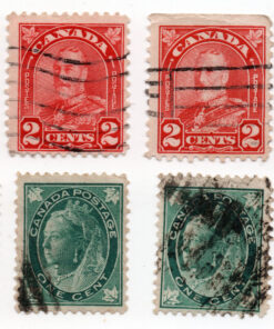 Canadá - conjunto 12 selos diversos