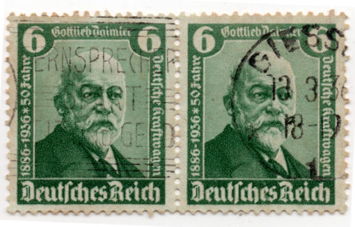 1936 50º Aniversário do Automóvel - Gottlieb Daimler (o par)