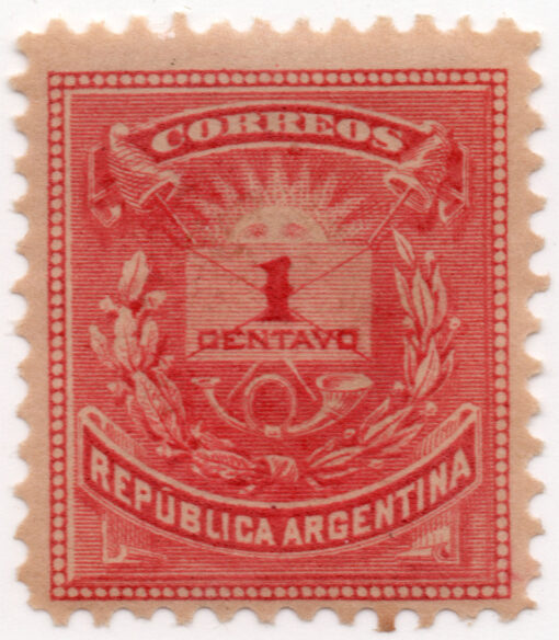 1882 - Série Carta e corneta - Dezenove pontos na moldura superior (1 selo)