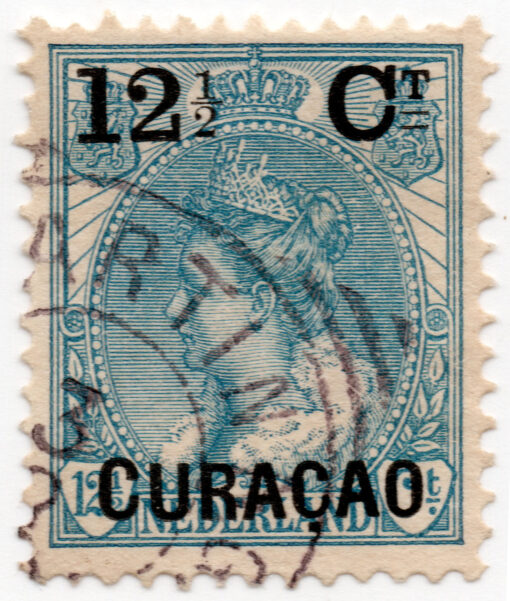 1901 a 1902 - Selos postais da Holanda sobretaxados em preto