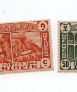 1947 - 50º aniversário do sistema postal da Etiópia (Série completa com 5 selos)
