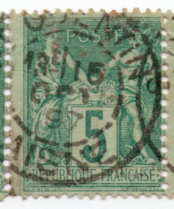 1876 -1878 Pax e Mercur - Tipo I: "N" em "INV" Abaixo de "B" em "REPUBLIQUE. Tipo II: Ver 58A-68A (conjunto 3 selos)