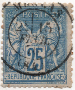 1876 -1878 Pax e Mercur - Tipo I: "N" em "INV" Abaixo de "B" em "REPUBLIQUE. Tipo II: Ver 58A-68A