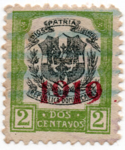 1919 - Brasão de armas com impressão sobreposta de 1919