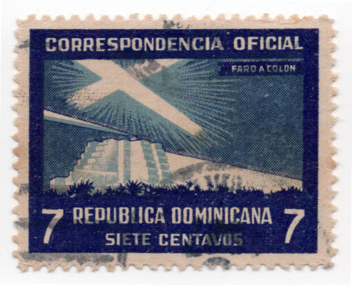1939-1941 Proposto Farol de Colombo - com inscrição de denominação menor