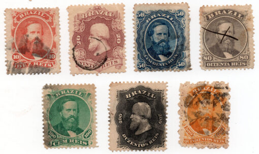 1866 - Dom Pedro II (série 7 selos)