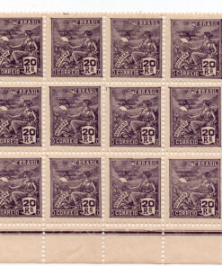 1931 - Vovó (Aviação) - filigrana cruzeiro K - (Bloco com 15)