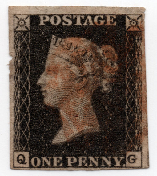 1840 - Penny Black - Rainha Victória - 1819-1901