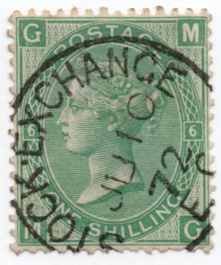 1865 - Rainha Victória - letras brancas de controle nos cantos