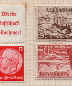 1934/1937 Conjunto 3 selos Alemanha