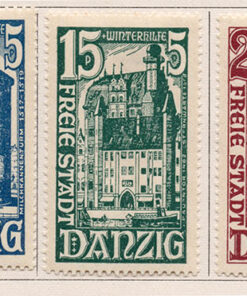 1936 - Selos de beneficência inverno - Monumentos de Danzig - (Série completa - 5 selos)