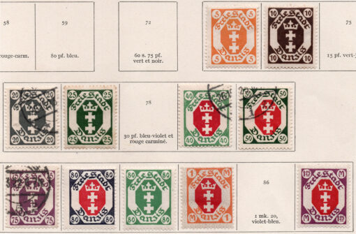 1921-1923 - Conjunto 11 selos - Série Brasão (incompleta)