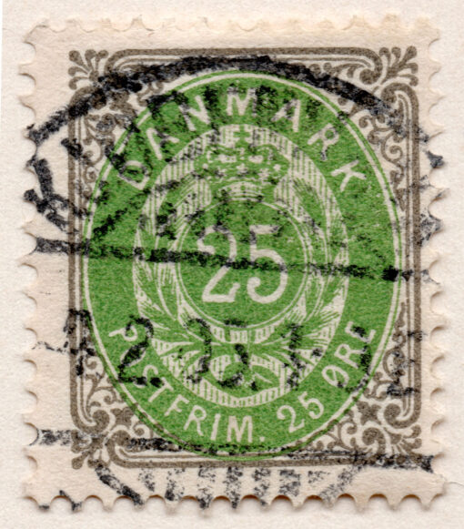 1875 - Emblema Real de 1875 - Valor em "ØRE"