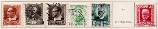 1931-1932 - Personalidades - (Conjunto 6 selos - Série incompleta)